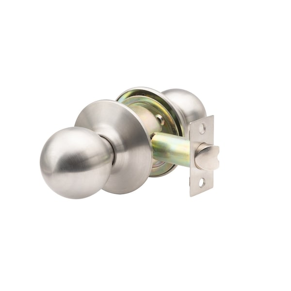 Global Door Controls GLC Series Light-Duty Commercial/Residential Cylindrical Knob, Grade 3 Passage in Brushed Chrome GLC-5110B-626 - main